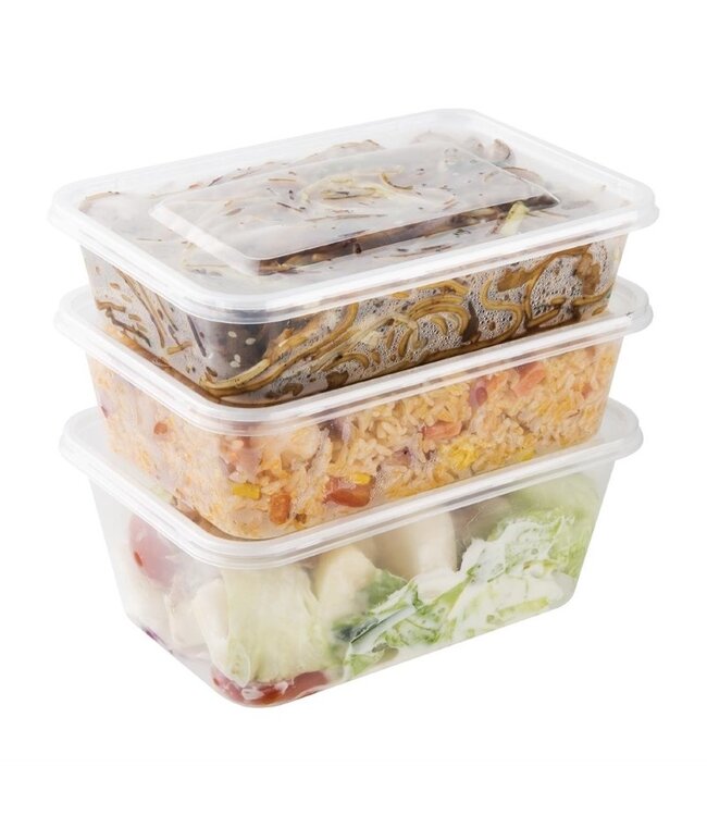 Magnetronbak disposable PP 100 cl 175 x 120 x 76 mm | prijs & verp per 250 stuks