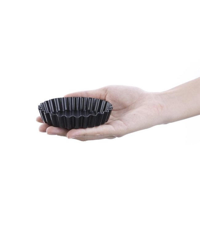 Quichevormen mini met losse bodem 100 mm anti-kleef - Fusion basic | prijs & verp per 3 stuks