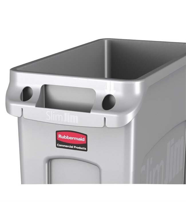 Container Slim Jim met luchtsleuven 87 ltr 279 x 510 x 762 mm - Rubbermaid