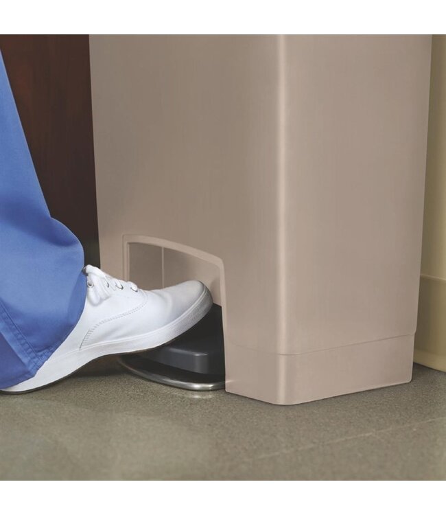 Pedaalemmer beige 50 ltr 457 x 292 x 719 mm Slim Jim Front Step - Rubbermaid