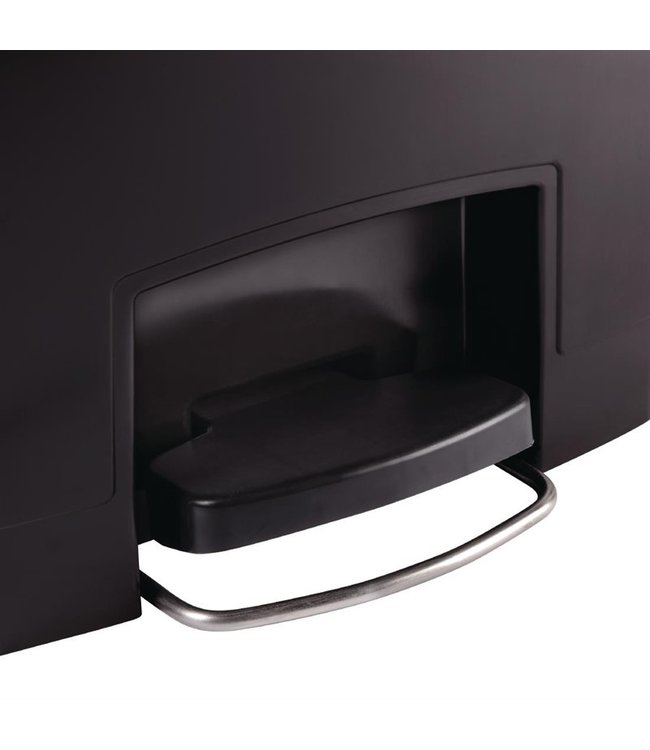 Pedaalemmer zwart 90 ltr 570 x 353 x 826 mm Slim Jim Front Step - Rubbermaid