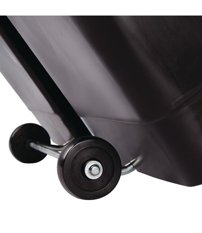 Pedaalemmer zwart 90 ltr 570 x 353 x 826 mm Slim Jim Front Step - Rubbermaid