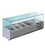 Polar Opzetkoelvitrine 3x 1/3GN + 1x 1/2GN 1200 x 395 x 435 mm (bxdxh) - Polar