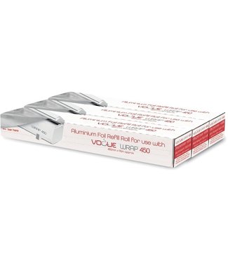 Aluminiumfolie navulling voor Fusion basic Wrap450 dispenser 90 mtr  | prijs & verp per 3 stuks