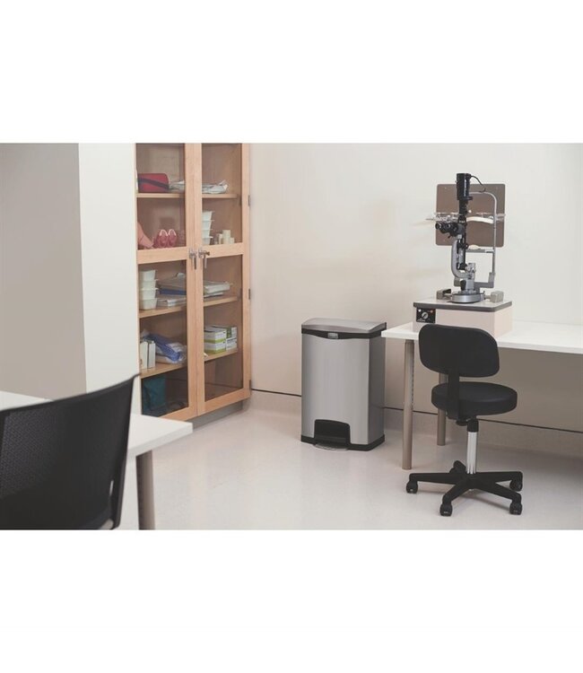 Pedaalemmer Slim Jim Front Step rvs 50 ltr 295 x 576 x 733 mm - Rubbermaid