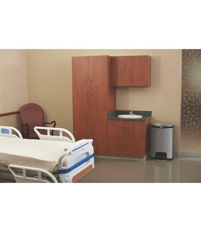 Pedaalemmer Slim Jim Front Step rvs 50 ltr 295 x 576 x 733 mm - Rubbermaid