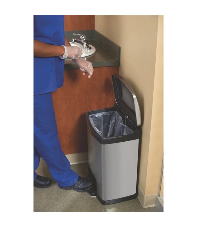 Pedaalemmer Slim Jim Front Step rvs 50 ltr 295 x 576 x 733 mm - Rubbermaid