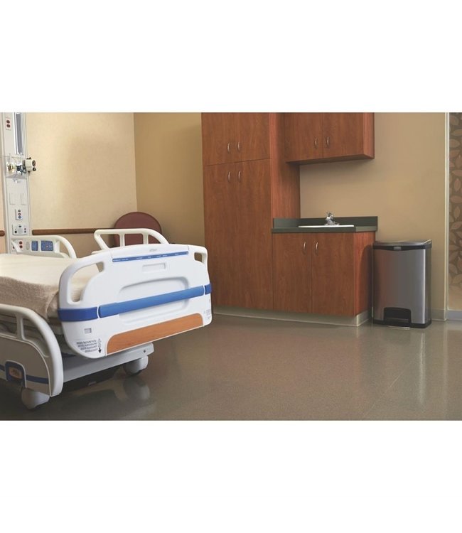 Pedaalemmer Slim Jim Front Step rvs 50 ltr 295 x 576 x 733 mm - Rubbermaid