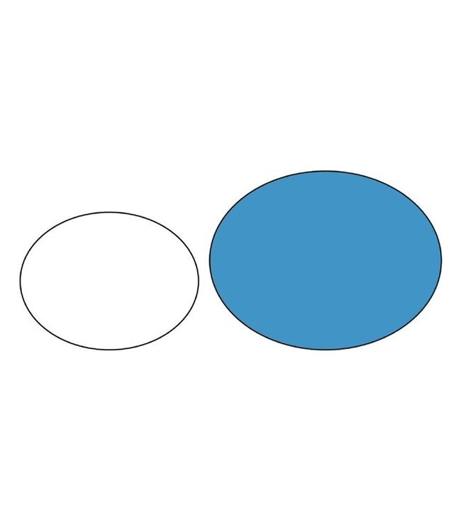 Dienblad anti-slip ovaal 685 x 560 mm - Kristallon