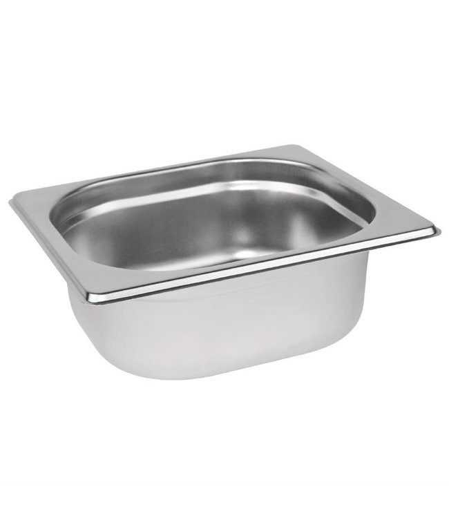 Gastronormbak rvs 1/6-065 mm diep zonder greep - Budgetlijn