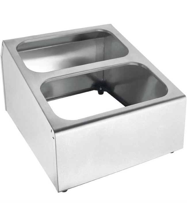 Gastronormbakhouder rechthoekig 350 x 420 x 355 mm roestvrijstaal - Fusion basic