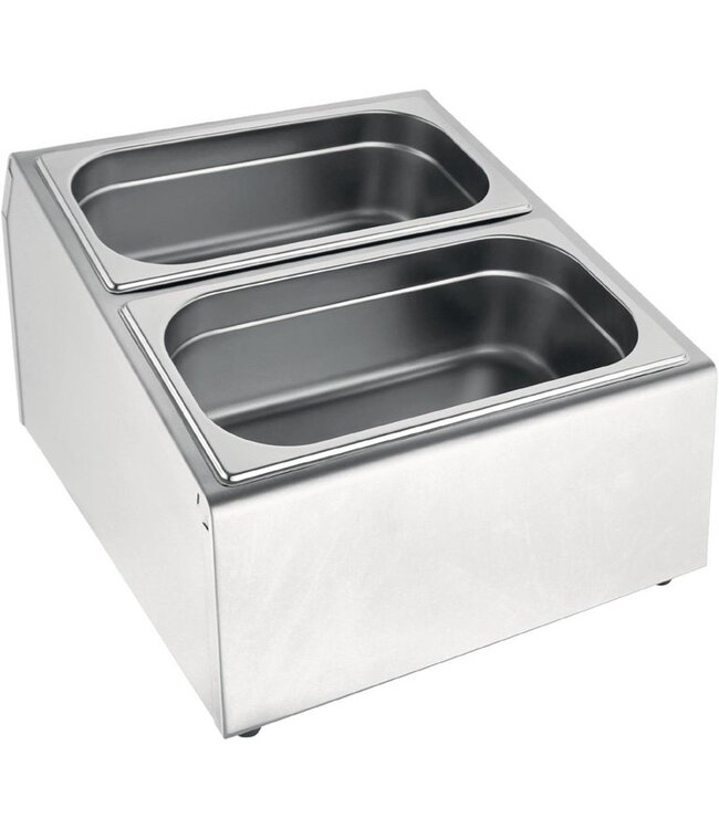 Gastronormbakhouder rechthoekig 350 x 420 x 355 mm roestvrijstaal - Fusion basic