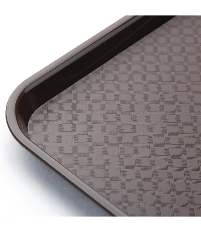 Dienblad plastic bruin 415 x 305 mm - Kristallon