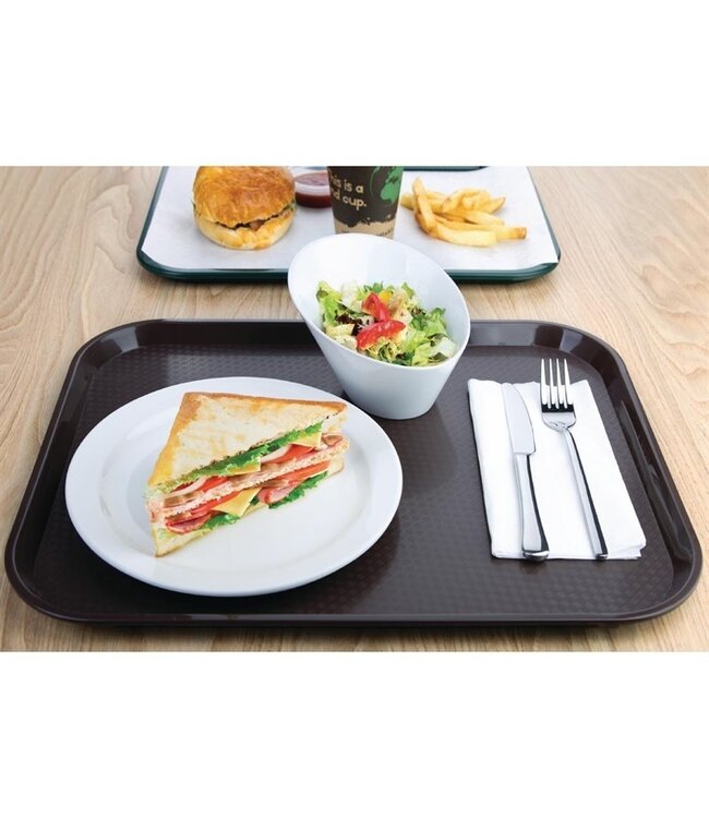 Dienblad polyprop bruin 450 x 350 mm - Kristallon