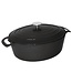 Fusion basic Braadpan ovaal zwart 6 ltr 230 x 305 x 125 mm gietijzer - Fusion basic