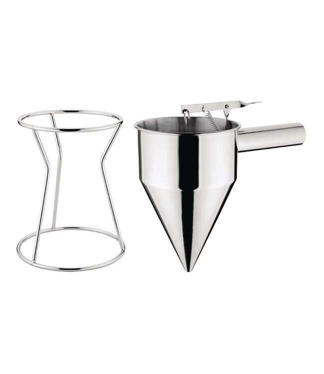 Trechter 1,3 ltr 135 x 210 mm roestvrijstaal - Fusion basic