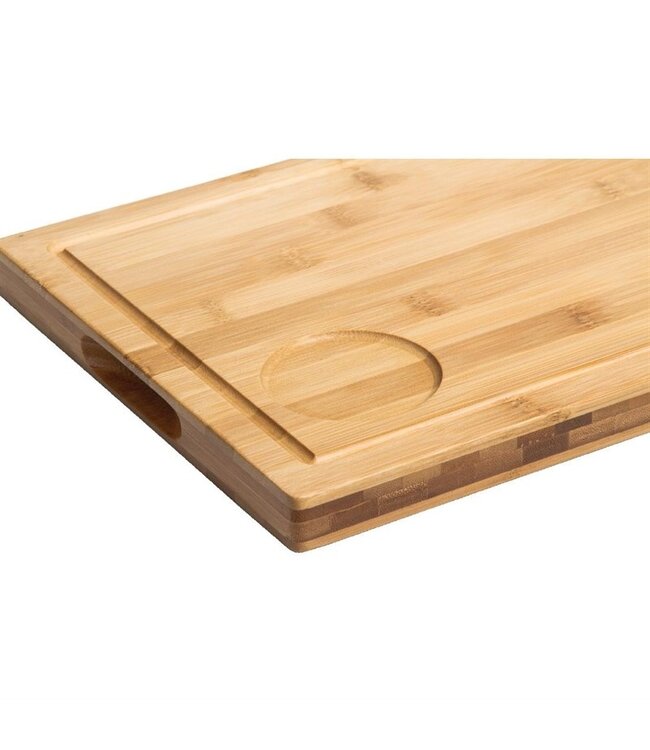 Serveerplank met inzet 310 x 240 mm bamboe - Fusion plus