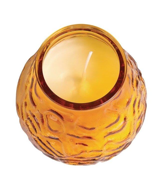Kaars amber 100 x 105 mm Lowboy - Bolsius | prijs & verp per 12 stuks