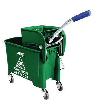 Jantex Rolemmer met wringer groen 20 ltr 350 x 280 x 480 mm - Jantex