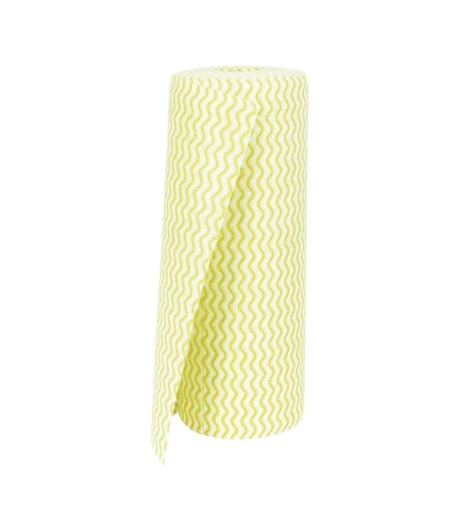 Niet geweven doekje geel 430 x 230 mm Jantex | prijs & verp per 100 stuks