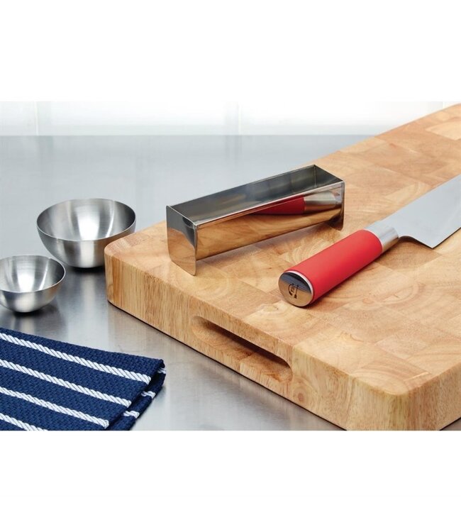 Paté- en terrinevorm U-vorm 20 cl 135 x 35 x 45 mm - Roestvrijstaal