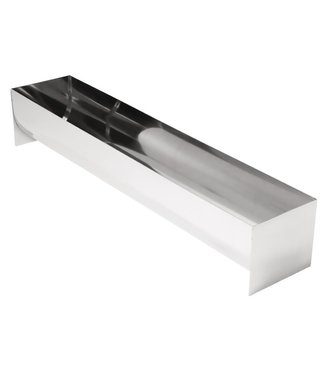 Fusion basic Paté- en terrinevorm U-vorm 3 ltr 500 x 100 x 90 mm - Roestvrijstaal