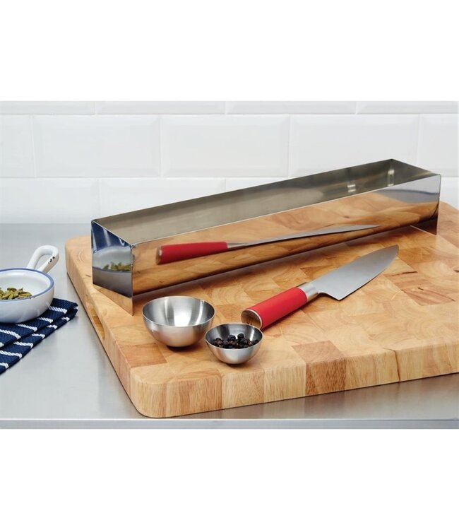 Paté- en terrinevorm U-vorm 3 ltr 500 x 100 x 90 mm - Roestvrijstaal