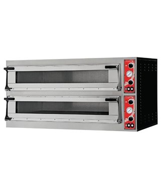 Pizzaoven met 2 kamers type Milan 2 1305 x 600 x 745 mm - Gastro M