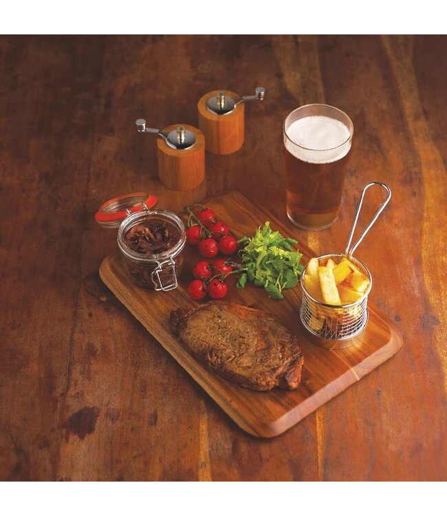 Serveerplank met inzet 340 x 240 mm acaciahout - Fusion plus