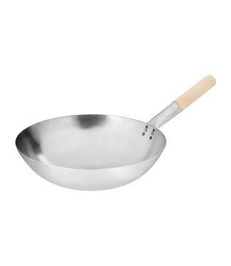 Fusion basic Wok met ronde bodem 356 mm zacht staal - Fusion basic