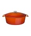 Fusion basic Braadpan ovaal oranje 6 ltr 230 x 305 x 125 mm gietijzer - Fusion basic