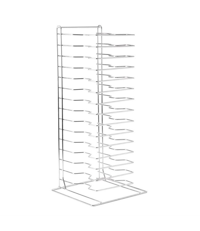 Rek voor pizzaplaten 15 etages 300 x 300 x 705 mm - Fusion basic