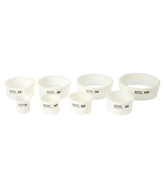 Stekerdoos rond glad Exoglass - Matfer | prijs & verp per 8 stuks