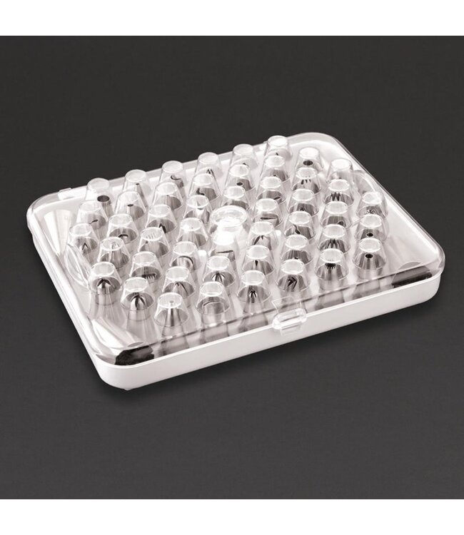 Spuitmondenset 52-delig roestvrijstaal - Fusion basic