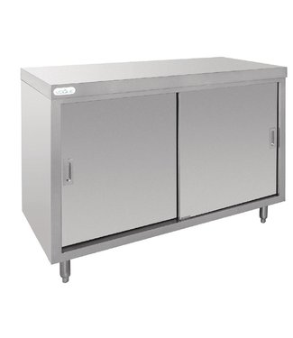 Fusion basic Kast vloermodel 1200 x 600 x 900 mm roestvrijstaal - Fusion basic