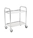 Fusion basic Serveerwagen 860 x 535 x (h)930 mm uitw. 2 bladen roestvrijstaal - Fusion basic