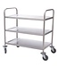 Fusion basic Serveerwagen 710 x 455 x (h)825 mm uitw. 3 bladen roestvrijstaal - Fusion basic