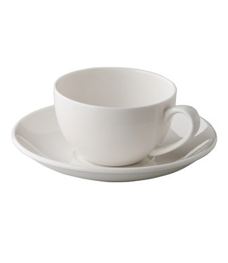 Q Fine China Koffiekop klassiek 18 cl off white - QFC | prijs & verp per 6 stuks