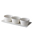 Q Fine China Bord rechthoekig New York 355 x 155 mm off white - QFC | prijs & verp per 6 stuks
