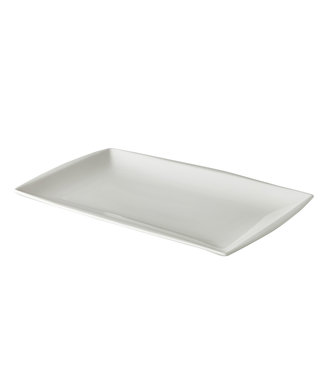 Q Fine China Bord rechthoekig 303 x 200 mm off white - QFC | prijs & verp per 3 stuks