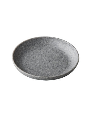 Bord organisch diep 215 mm pebble grey - Melaminepoint | prijs & verp per 6 stuks
