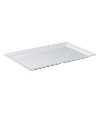 Serveerplateau met smalle rand wit 1/1GN 530 x 325 x 30 mm - Melamine | prijs & verp per 2 stuks