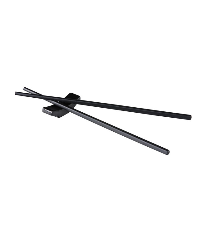 Chopstickhouder 64 mm zwart - Asia | prijs & verp per 48 stuks