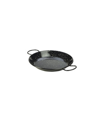 Sans Marque Paella pannetje zwart 200 mm - Emaille | prijs & verp per 6 stuks