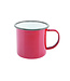 Sans Marque Mok rood 36 cl - Emaille | prijs & verp per 12 stuks