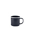 Mok zwart/wit 36 cl - Emaille | prijs & verp per 12 stuks