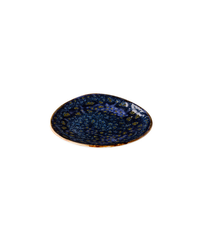 Bord driehoek 210 mm - Jersey blauw | prijs & verp per 6 stuks