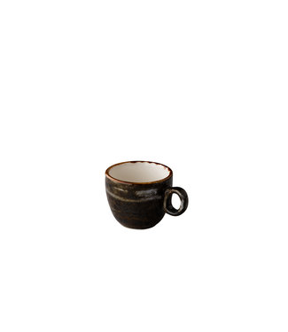 Q Authentic Espressokop stapelbaar bruin 8 cl - Jersey bruin | prijs & verp per 6 stuks