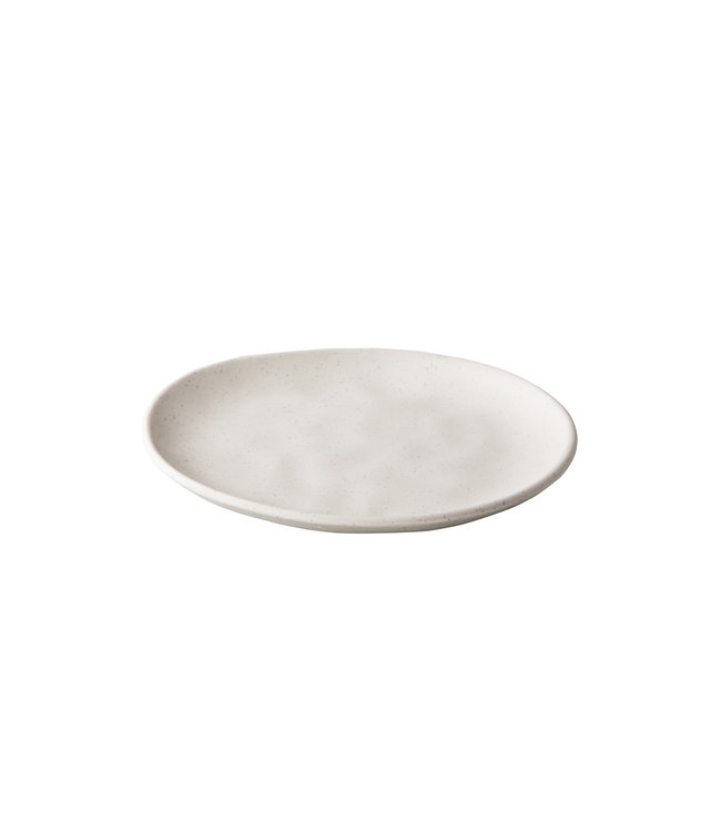 Bord organisch 230 mm pebble cream - Melaminepoint | prijs & verp per 12 stuks