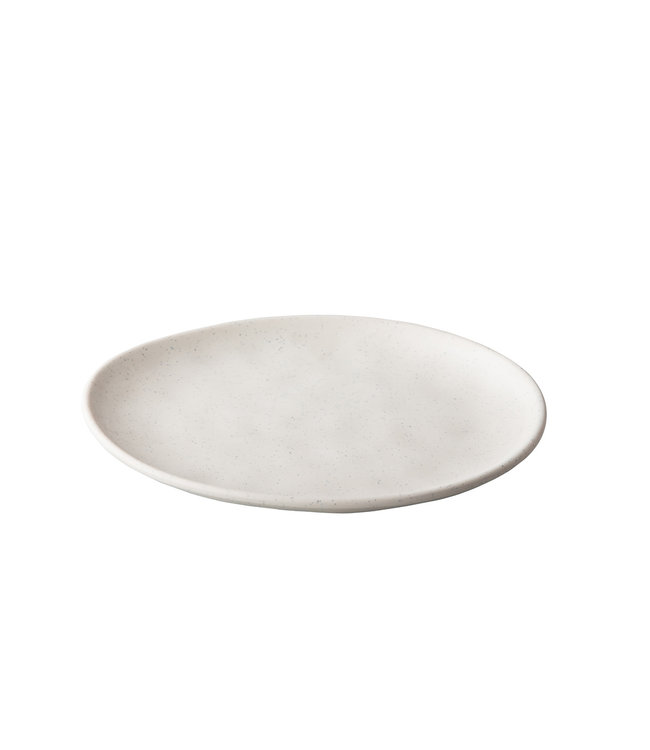 Bord organisch 265 mm pebble cream - Melaminepoint | prijs & verp per 12 stuks